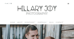 Desktop Screenshot of hillaryjoyphoto.com